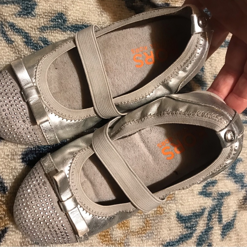 Little girl ballerina Michael Kors silver color